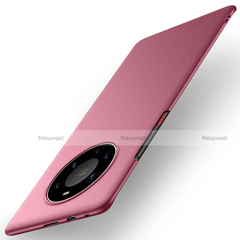 Hard Rigid Plastic Matte Finish Case Back Cover M01 for Huawei Mate 40 Pro+ Plus Red Wine