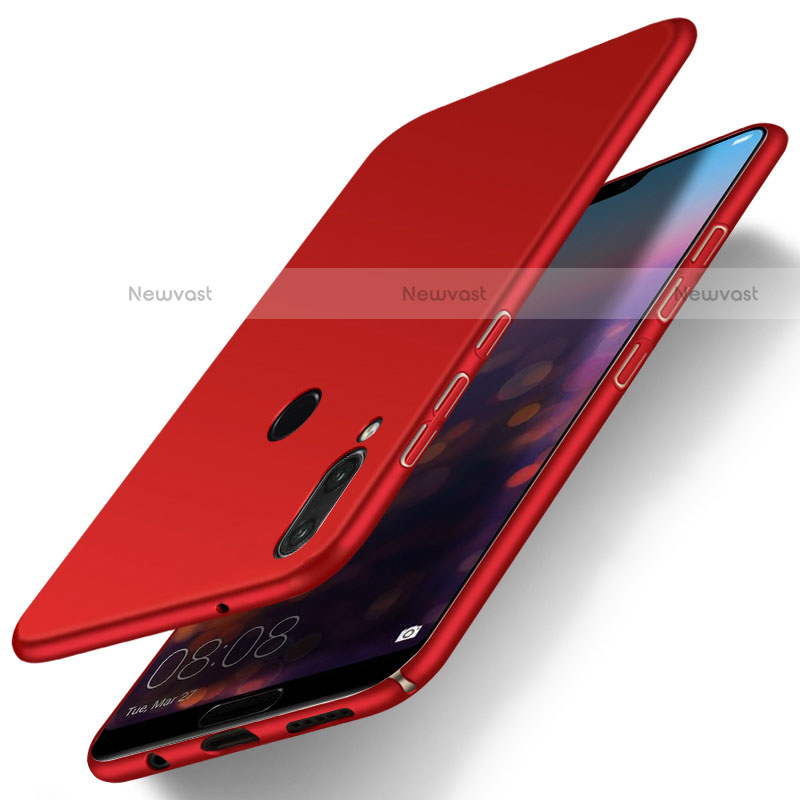 Hard Rigid Plastic Matte Finish Case Back Cover M01 for Huawei Nova 3e Red