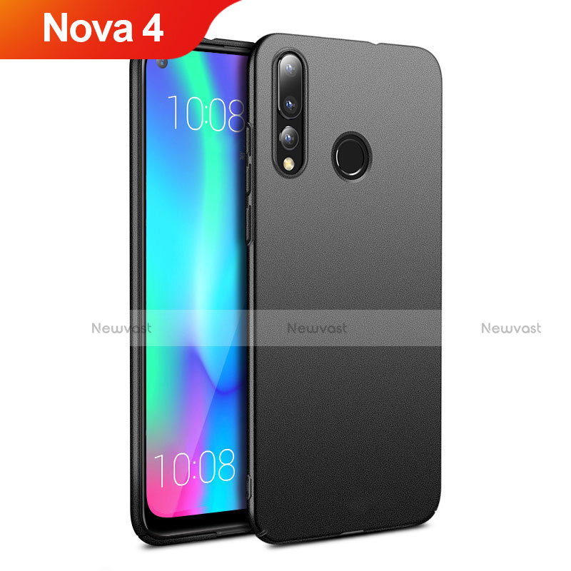 Hard Rigid Plastic Matte Finish Case Back Cover M01 for Huawei Nova 4 Black