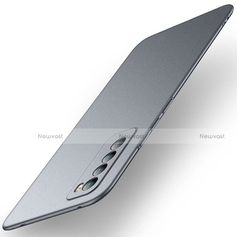 Hard Rigid Plastic Matte Finish Case Back Cover M01 for Huawei Nova 7 5G Gray