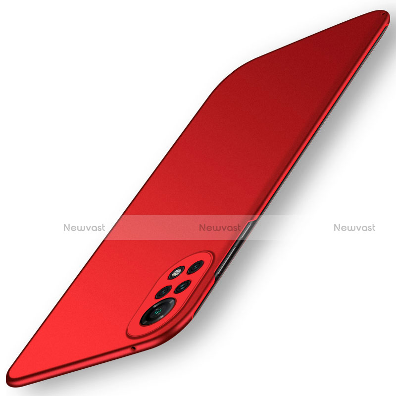 Hard Rigid Plastic Matte Finish Case Back Cover M01 for Huawei Nova 8 5G Red