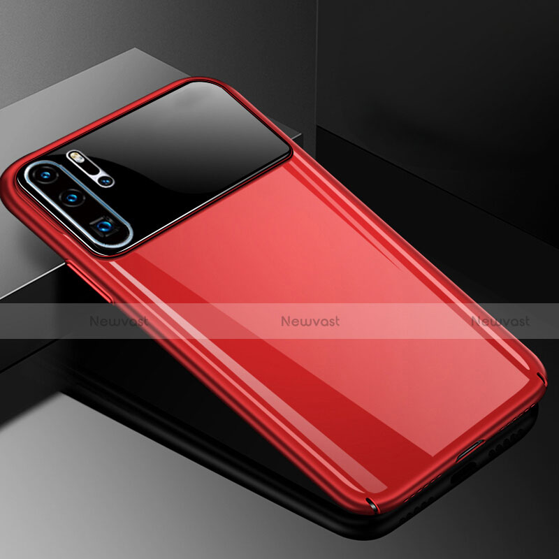 Hard Rigid Plastic Matte Finish Case Back Cover M01 for Huawei P30 Pro Red