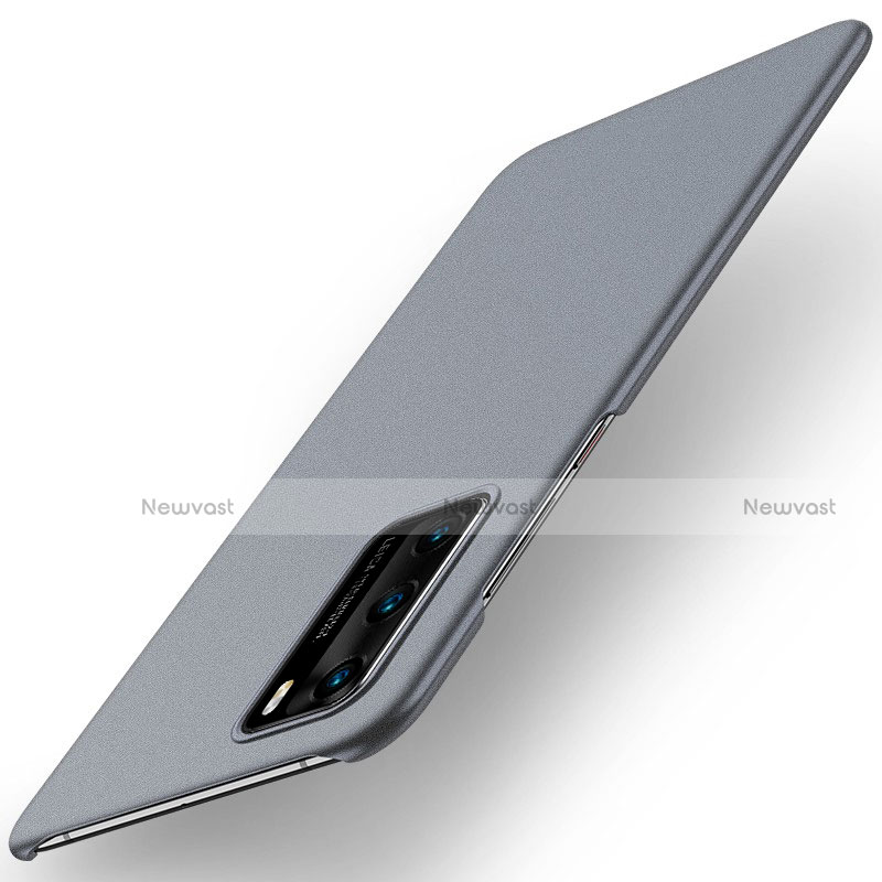 Hard Rigid Plastic Matte Finish Case Back Cover M01 for Huawei P40 Gray