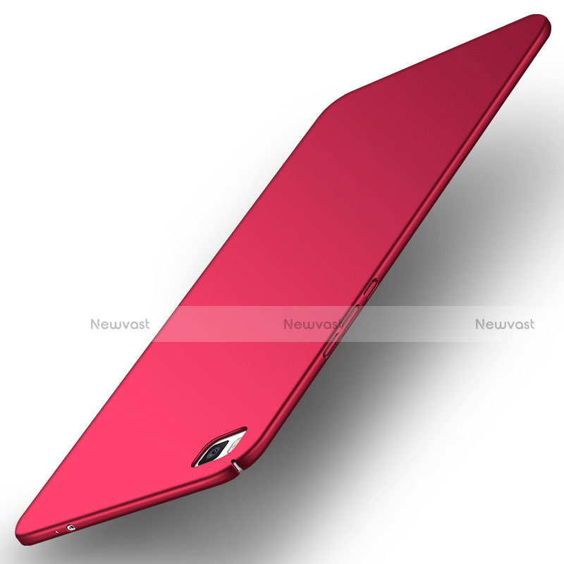 Hard Rigid Plastic Matte Finish Case Back Cover M01 for Huawei P8 Red