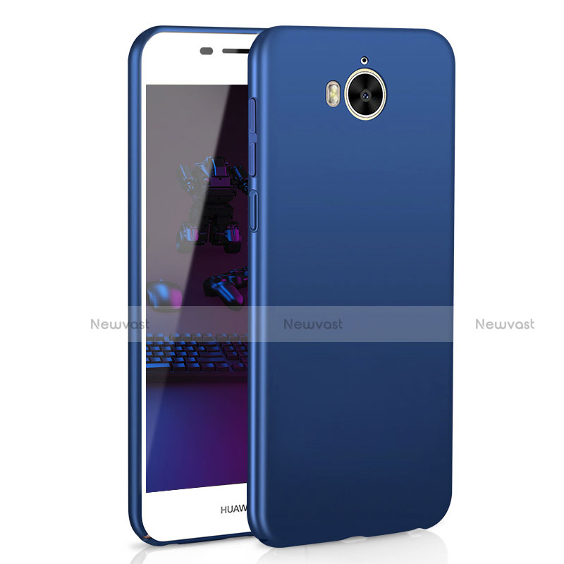 Hard Rigid Plastic Matte Finish Case Back Cover M01 for Huawei Y5 (2017) Blue