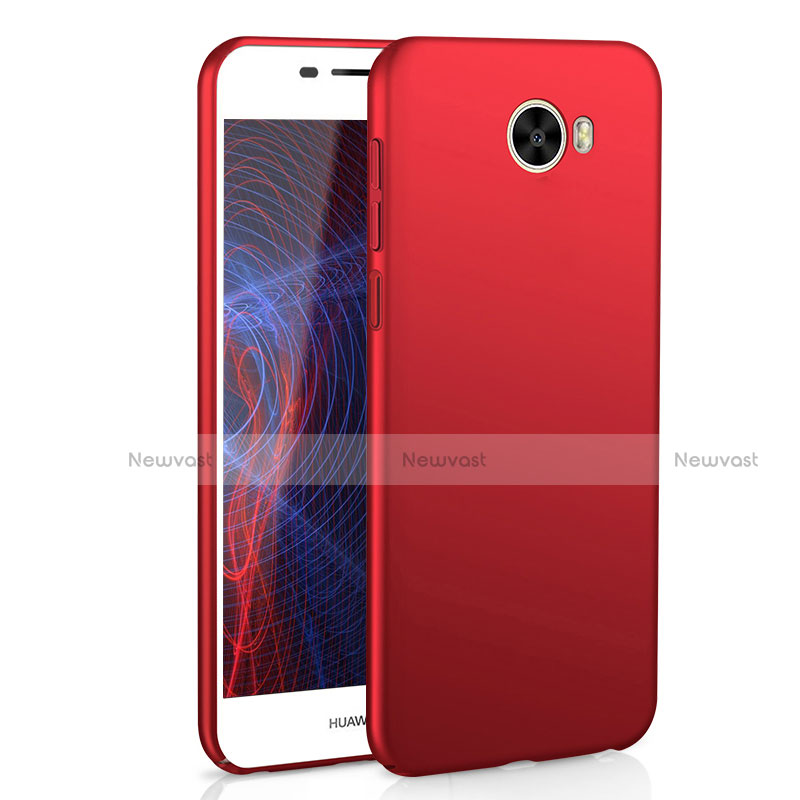 Hard Rigid Plastic Matte Finish Case Back Cover M01 for Huawei Y5 II Y5 2 Red