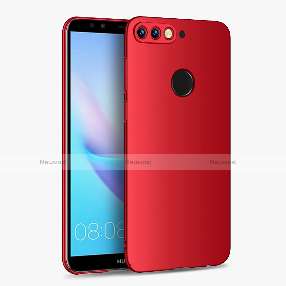 Hard Rigid Plastic Matte Finish Case Back Cover M01 for Huawei Y7 (2018)