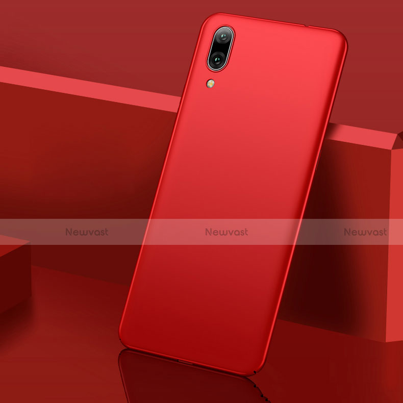 Hard Rigid Plastic Matte Finish Case Back Cover M01 for Huawei Y7 Prime (2019) Red