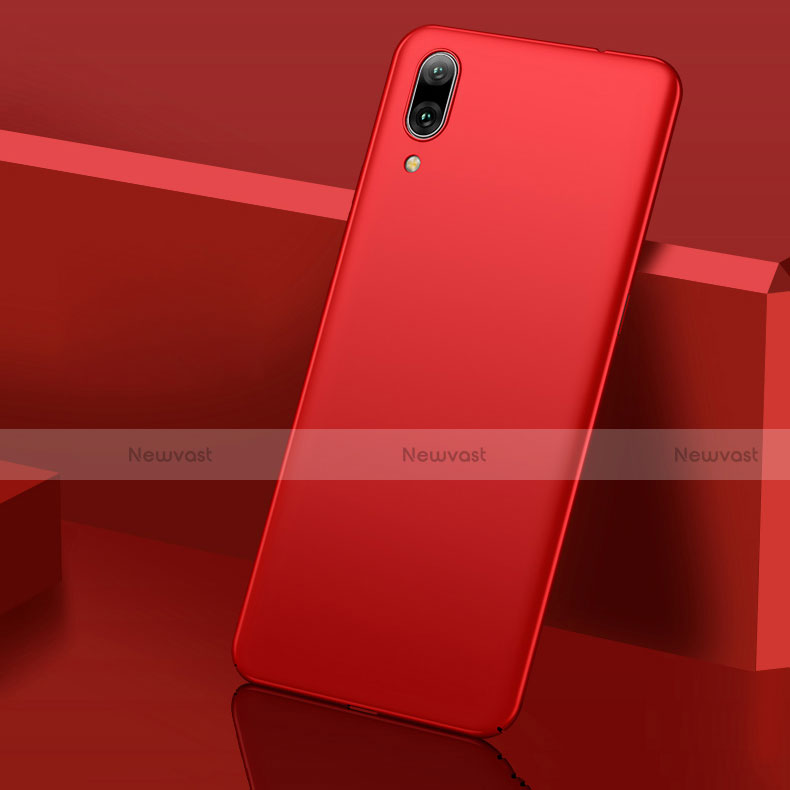 Hard Rigid Plastic Matte Finish Case Back Cover M01 for Huawei Y7 Pro (2019) Red