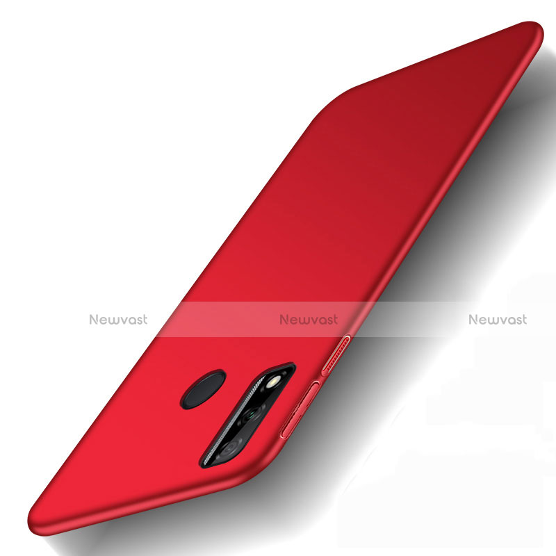 Hard Rigid Plastic Matte Finish Case Back Cover M01 for Huawei Y8s Red