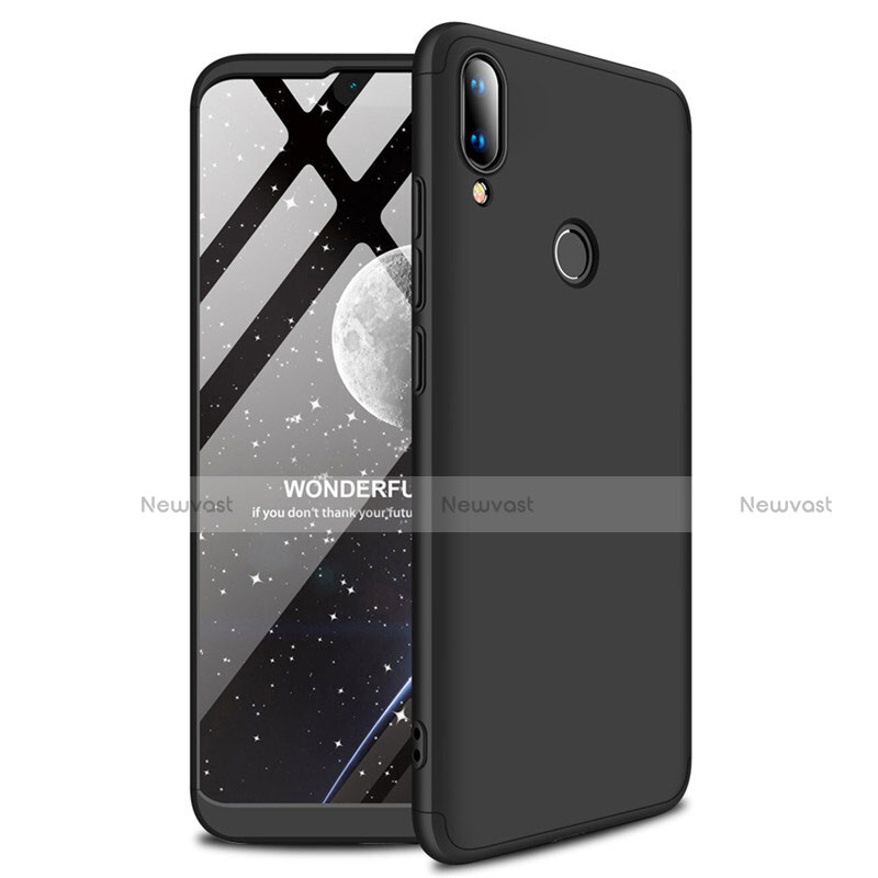 Hard Rigid Plastic Matte Finish Case Back Cover M01 for Huawei Y9 (2019) Black