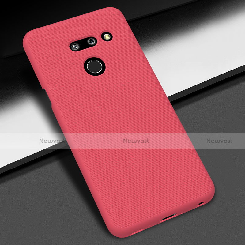Hard Rigid Plastic Matte Finish Case Back Cover M01 for LG G8 ThinQ Red