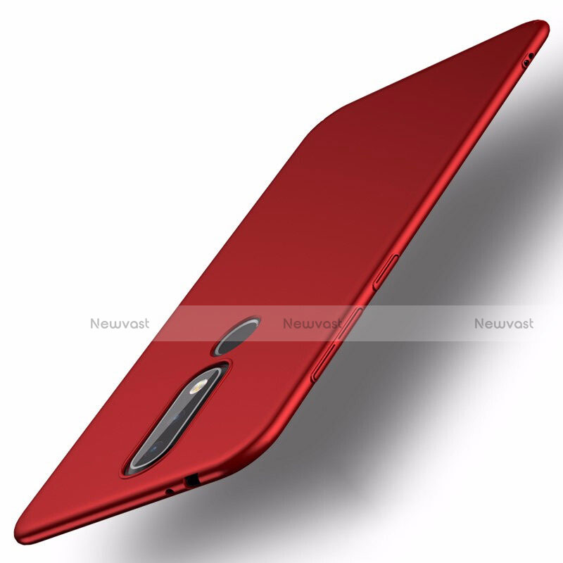 Hard Rigid Plastic Matte Finish Case Back Cover M01 for Nokia X5 Red