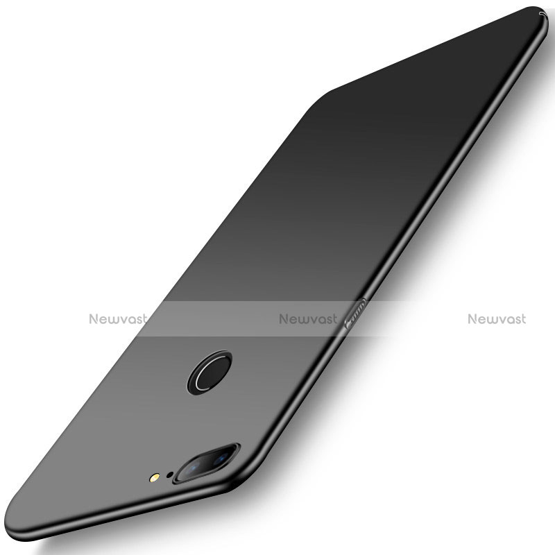 Hard Rigid Plastic Matte Finish Case Back Cover M01 for OnePlus 5T A5010 Black