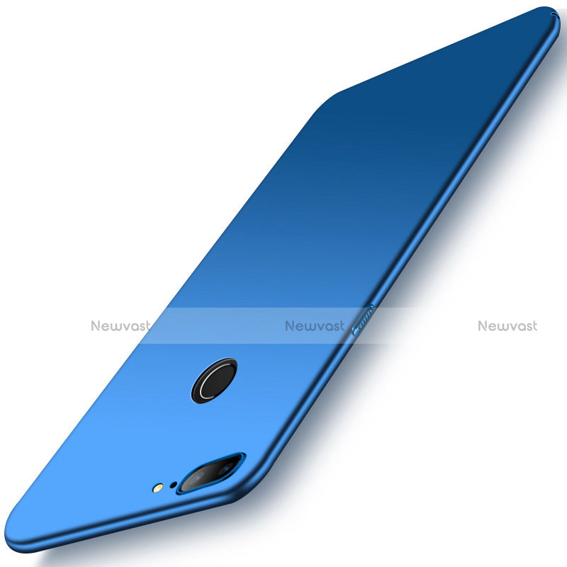 Hard Rigid Plastic Matte Finish Case Back Cover M01 for OnePlus 5T A5010 Blue