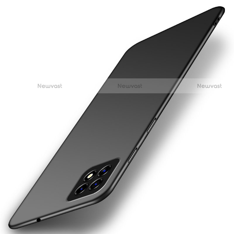Hard Rigid Plastic Matte Finish Case Back Cover M01 for Oppo A73 5G Black