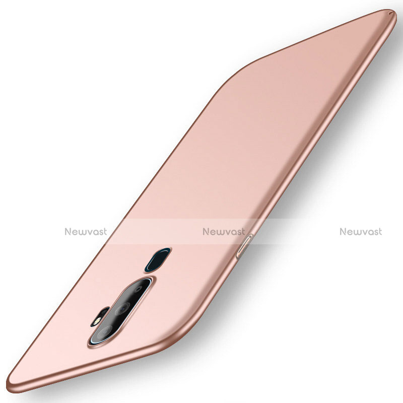 Hard Rigid Plastic Matte Finish Case Back Cover M01 for Oppo A9 (2020) Rose Gold