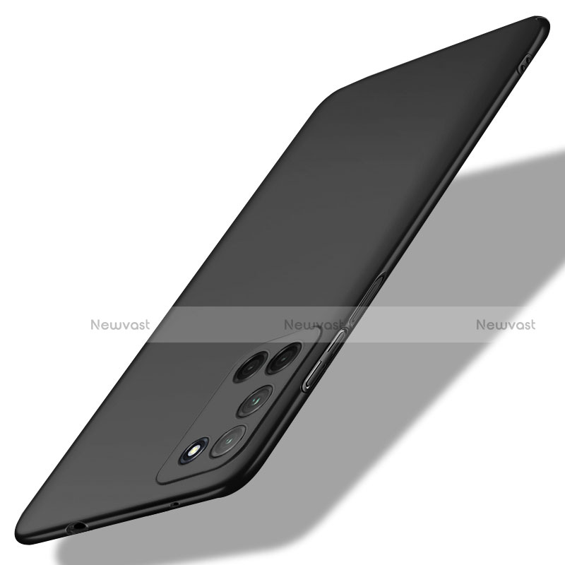 Hard Rigid Plastic Matte Finish Case Back Cover M01 for Oppo A92 Black