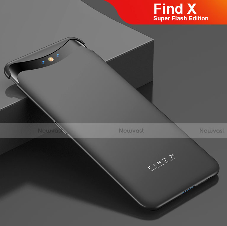 Hard Rigid Plastic Matte Finish Case Back Cover M01 for Oppo Find X Super Flash Edition Black