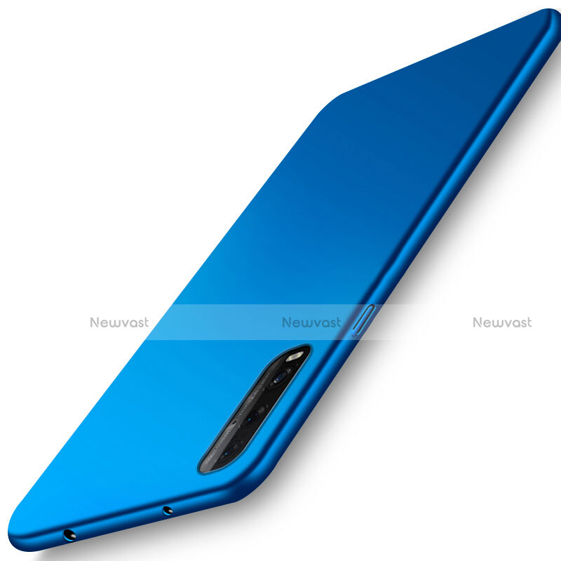 Hard Rigid Plastic Matte Finish Case Back Cover M01 for Oppo Find X2 Blue
