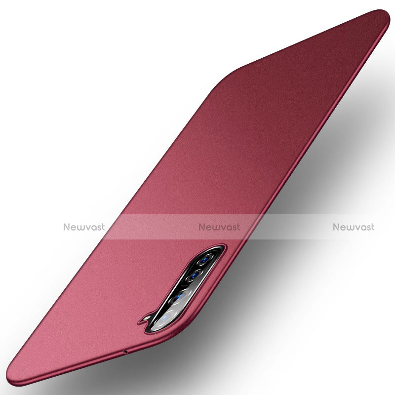 Hard Rigid Plastic Matte Finish Case Back Cover M01 for Oppo Find X2 Lite Red