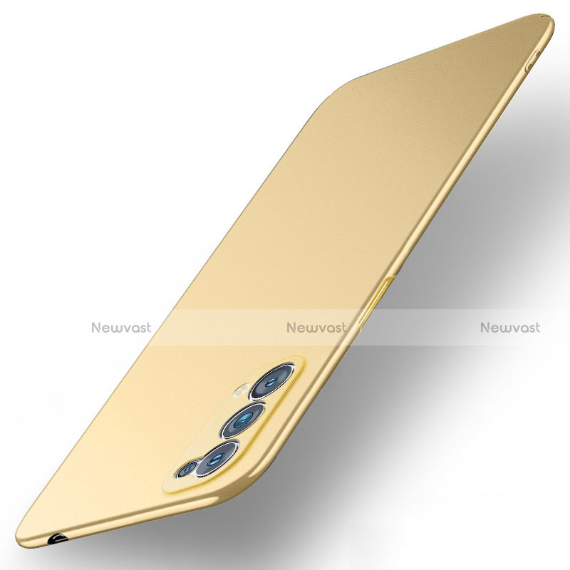 Hard Rigid Plastic Matte Finish Case Back Cover M01 for Oppo Reno5 5G Gold