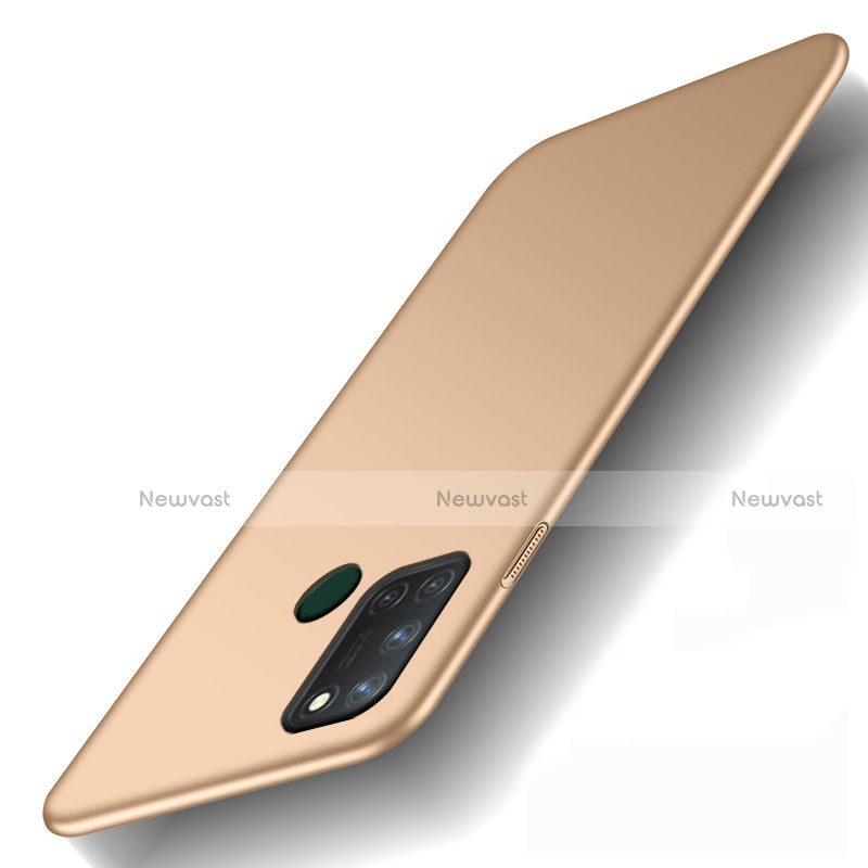 Hard Rigid Plastic Matte Finish Case Back Cover M01 for Realme 7i Gold