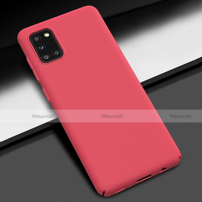 Hard Rigid Plastic Matte Finish Case Back Cover M01 for Samsung Galaxy A31 Red