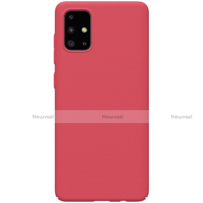 Hard Rigid Plastic Matte Finish Case Back Cover M01 for Samsung Galaxy A51 5G Red