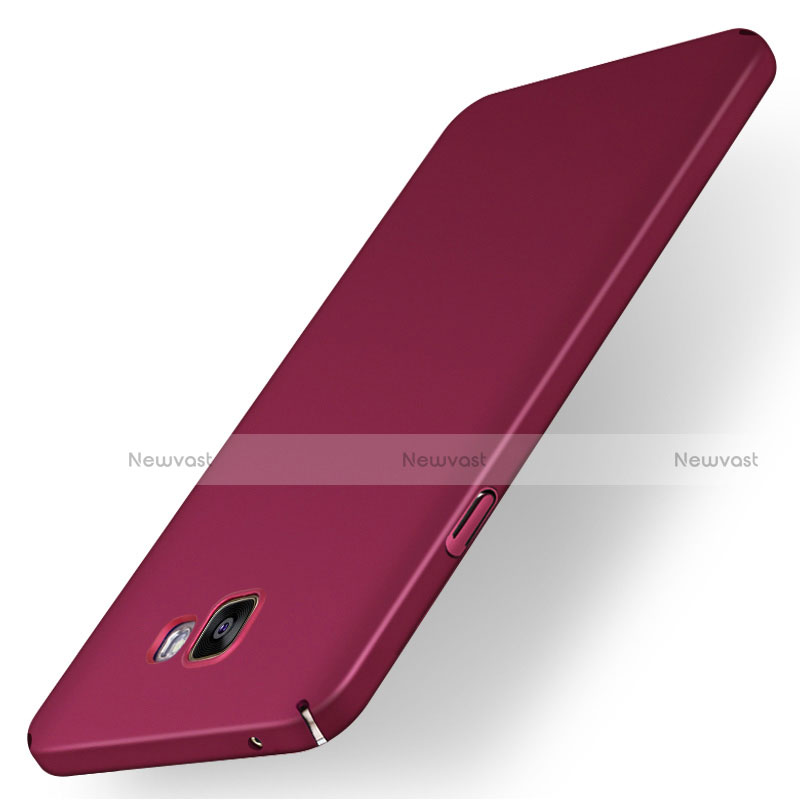 Hard Rigid Plastic Matte Finish Case Back Cover M01 for Samsung Galaxy A7 (2016) A7100 Red
