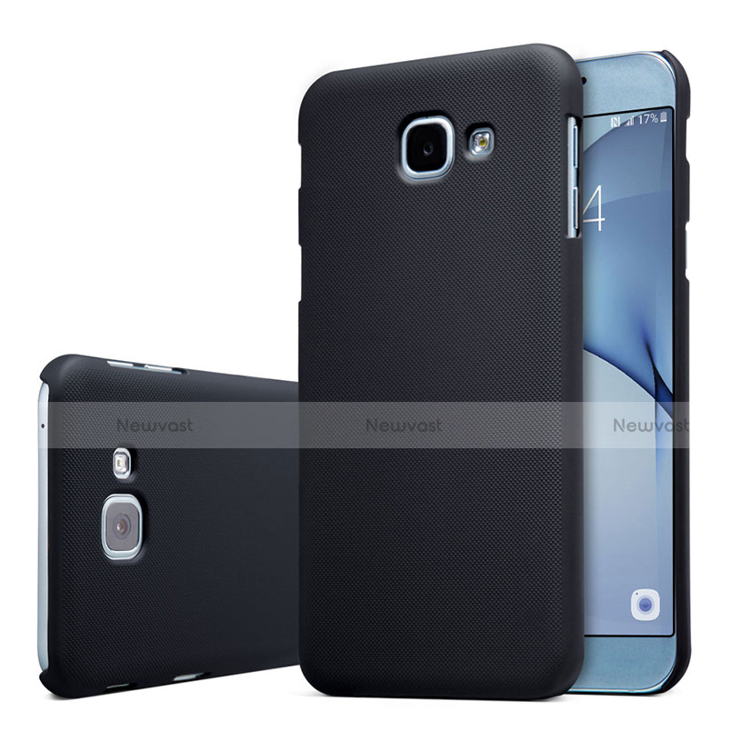 Hard Rigid Plastic Matte Finish Case Back Cover M01 for Samsung Galaxy A8 (2016) A8100 A810F Black