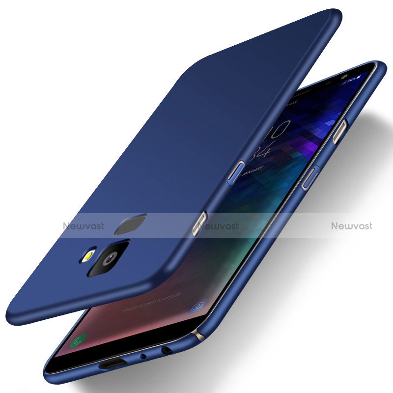 Hard Rigid Plastic Matte Finish Case Back Cover M01 for Samsung Galaxy J6 (2018) J600F Blue