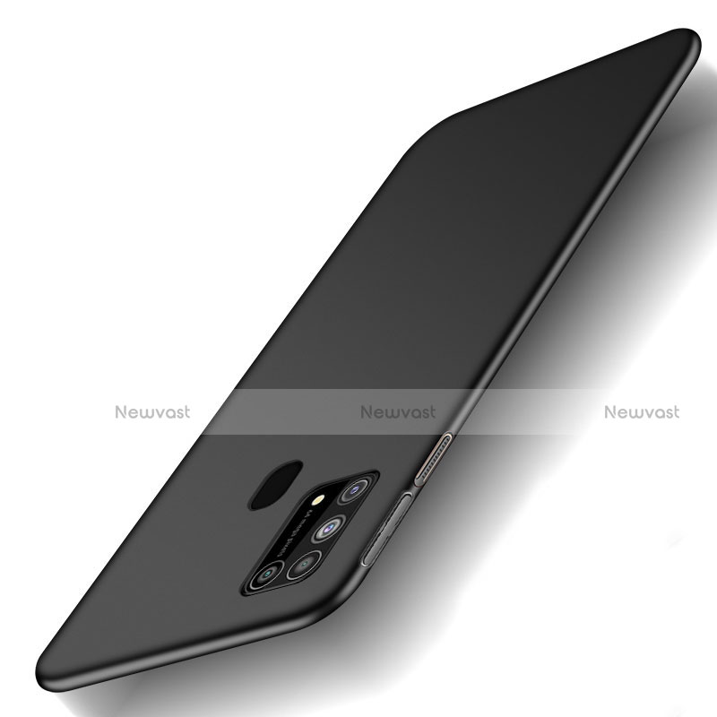 Hard Rigid Plastic Matte Finish Case Back Cover M01 for Samsung Galaxy M21s Black