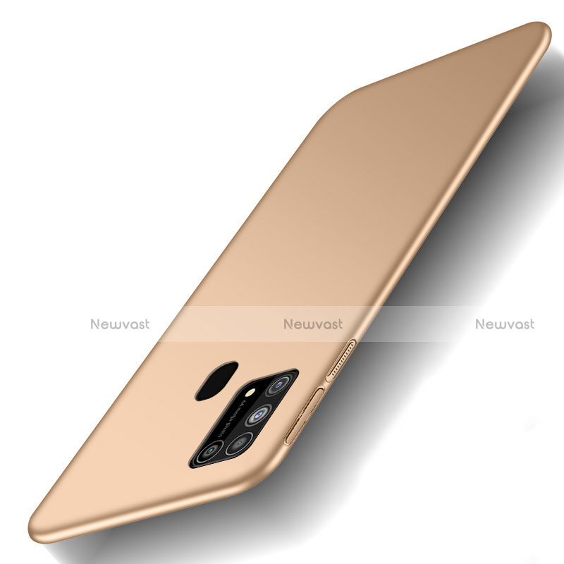 Hard Rigid Plastic Matte Finish Case Back Cover M01 for Samsung Galaxy M21s Gold