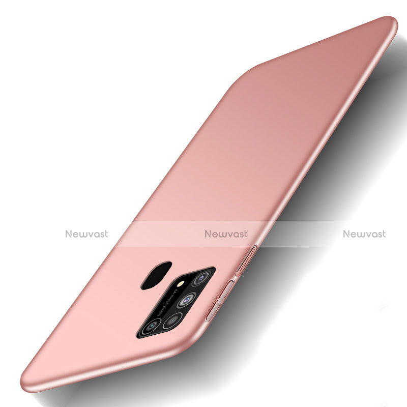 Hard Rigid Plastic Matte Finish Case Back Cover M01 for Samsung Galaxy M21s Rose Gold