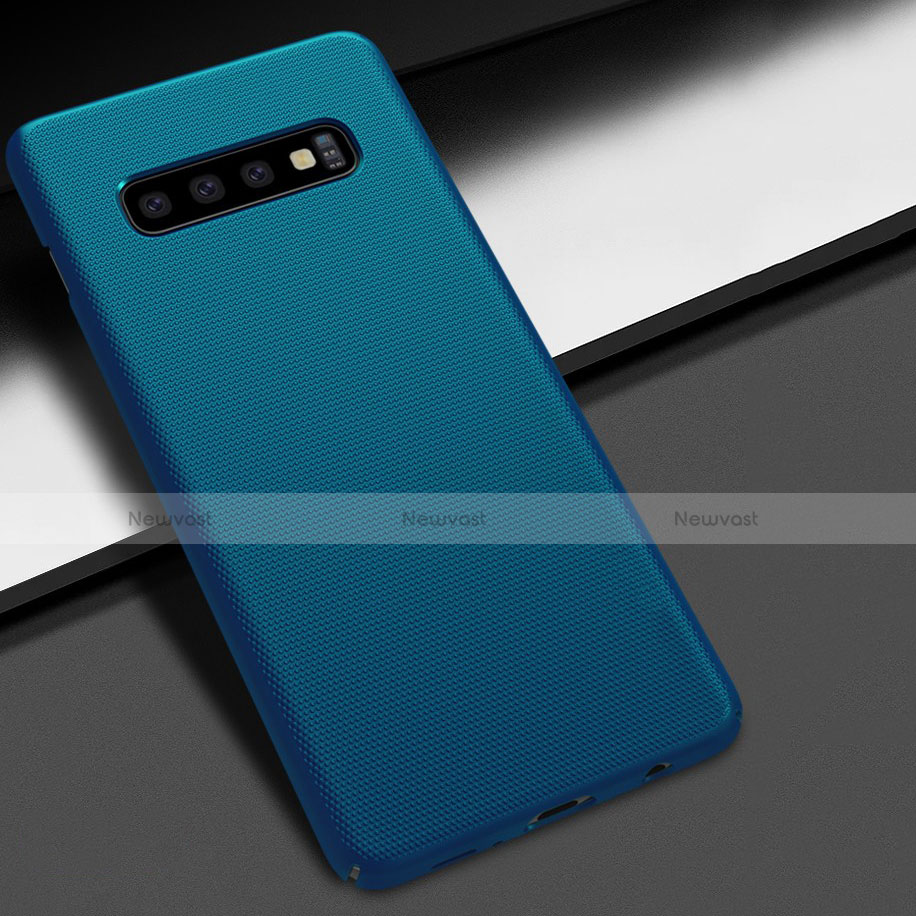 Hard Rigid Plastic Matte Finish Case Back Cover M01 for Samsung Galaxy S10 Plus Blue