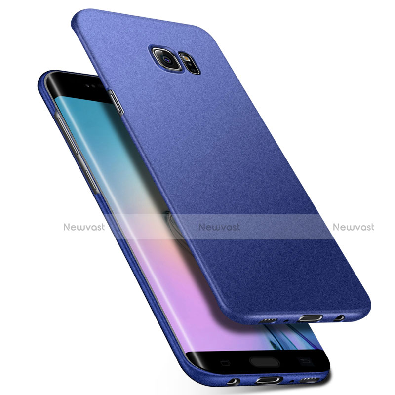 Hard Rigid Plastic Matte Finish Case Back Cover M01 for Samsung Galaxy S6 Edge+ Plus SM-G928F Blue