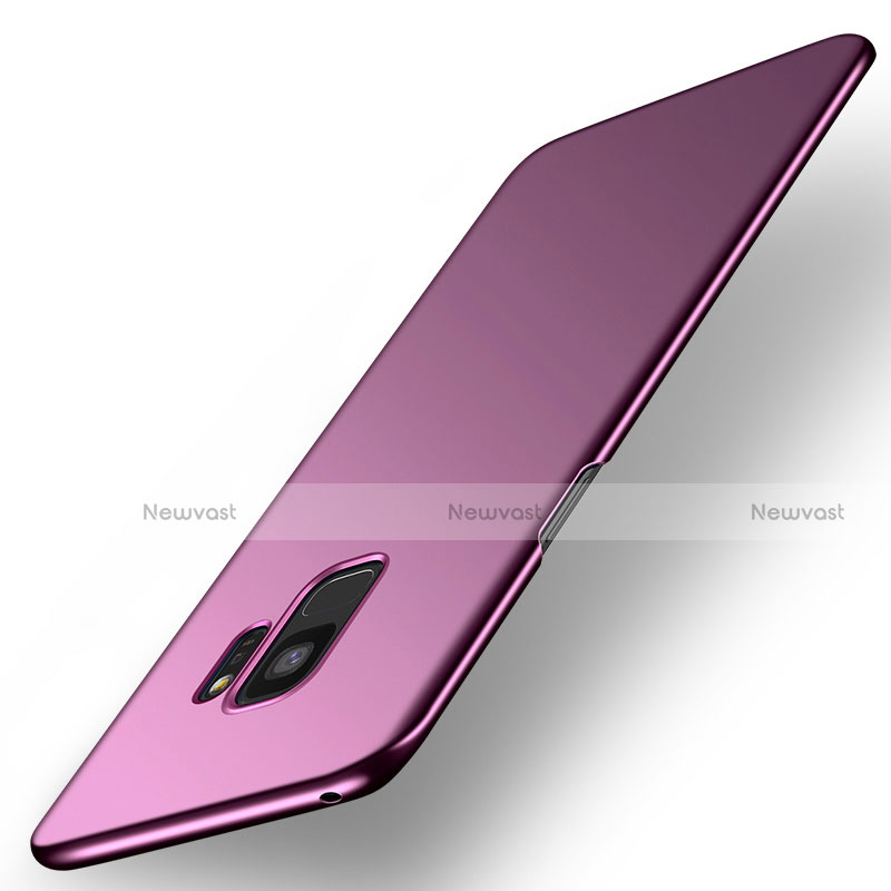 Hard Rigid Plastic Matte Finish Case Back Cover M01 for Samsung Galaxy S9 Purple