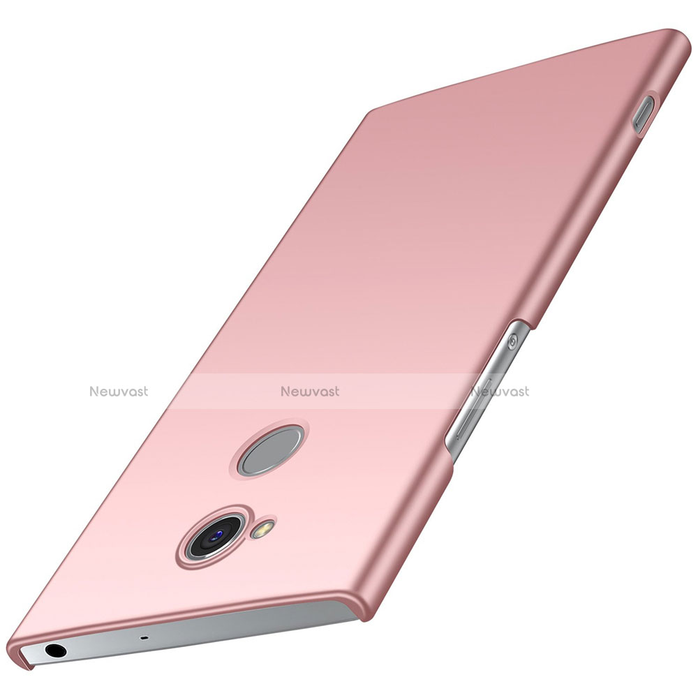 Hard Rigid Plastic Matte Finish Case Back Cover M01 for Sony Xperia XA2 Ultra Rose Gold