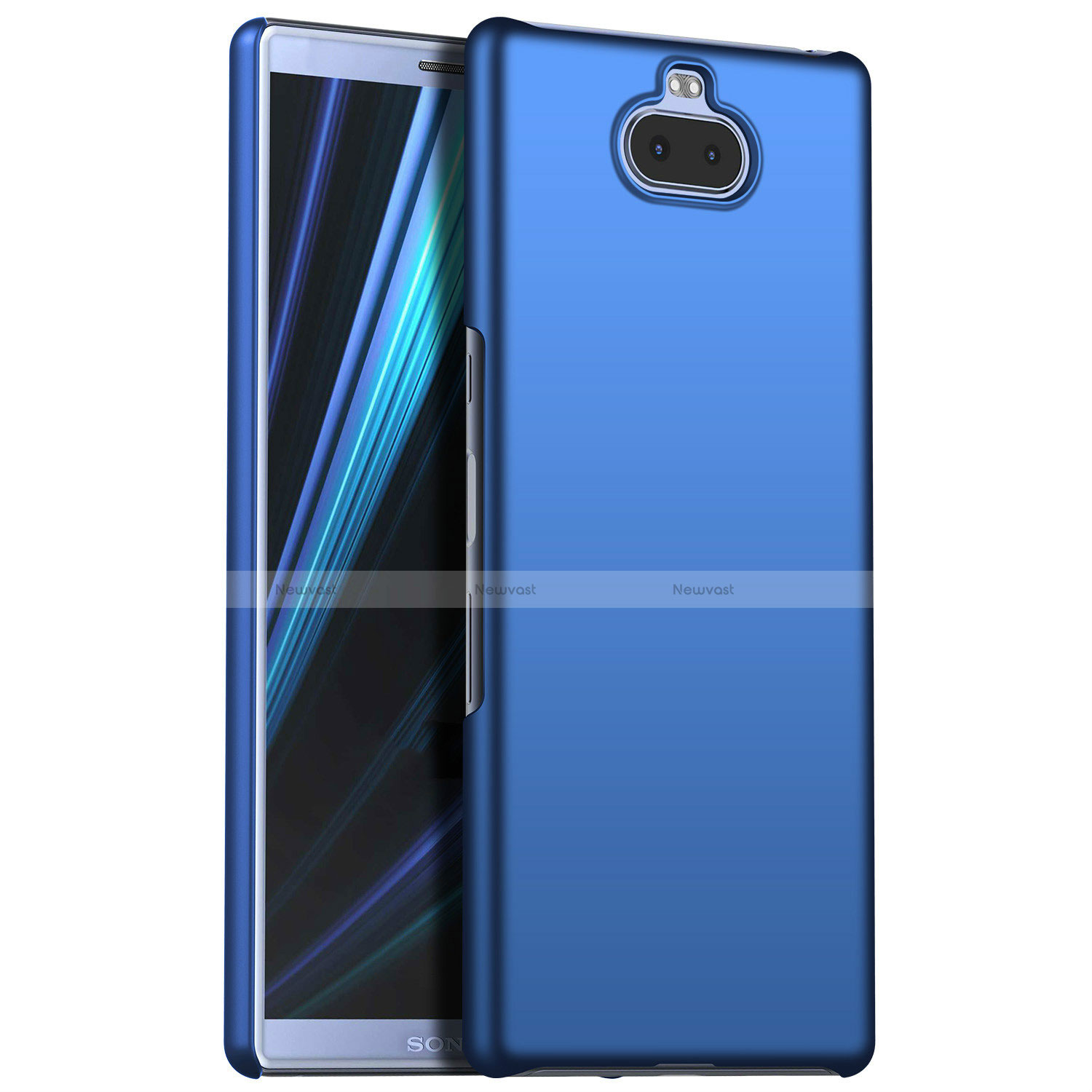 Hard Rigid Plastic Matte Finish Case Back Cover M01 for Sony Xperia XA3 Blue