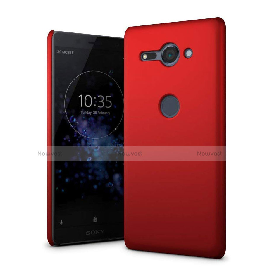 Hard Rigid Plastic Matte Finish Case Back Cover M01 for Sony Xperia XZ2 Compact Red