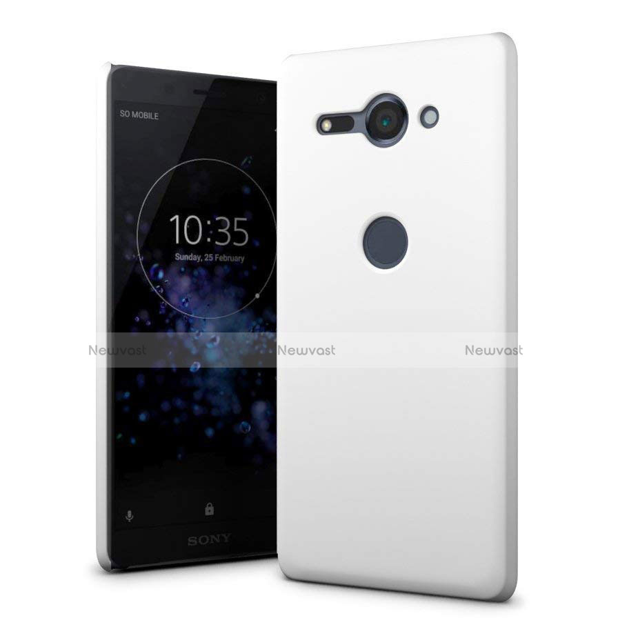 Hard Rigid Plastic Matte Finish Case Back Cover M01 for Sony Xperia XZ2 Compact White