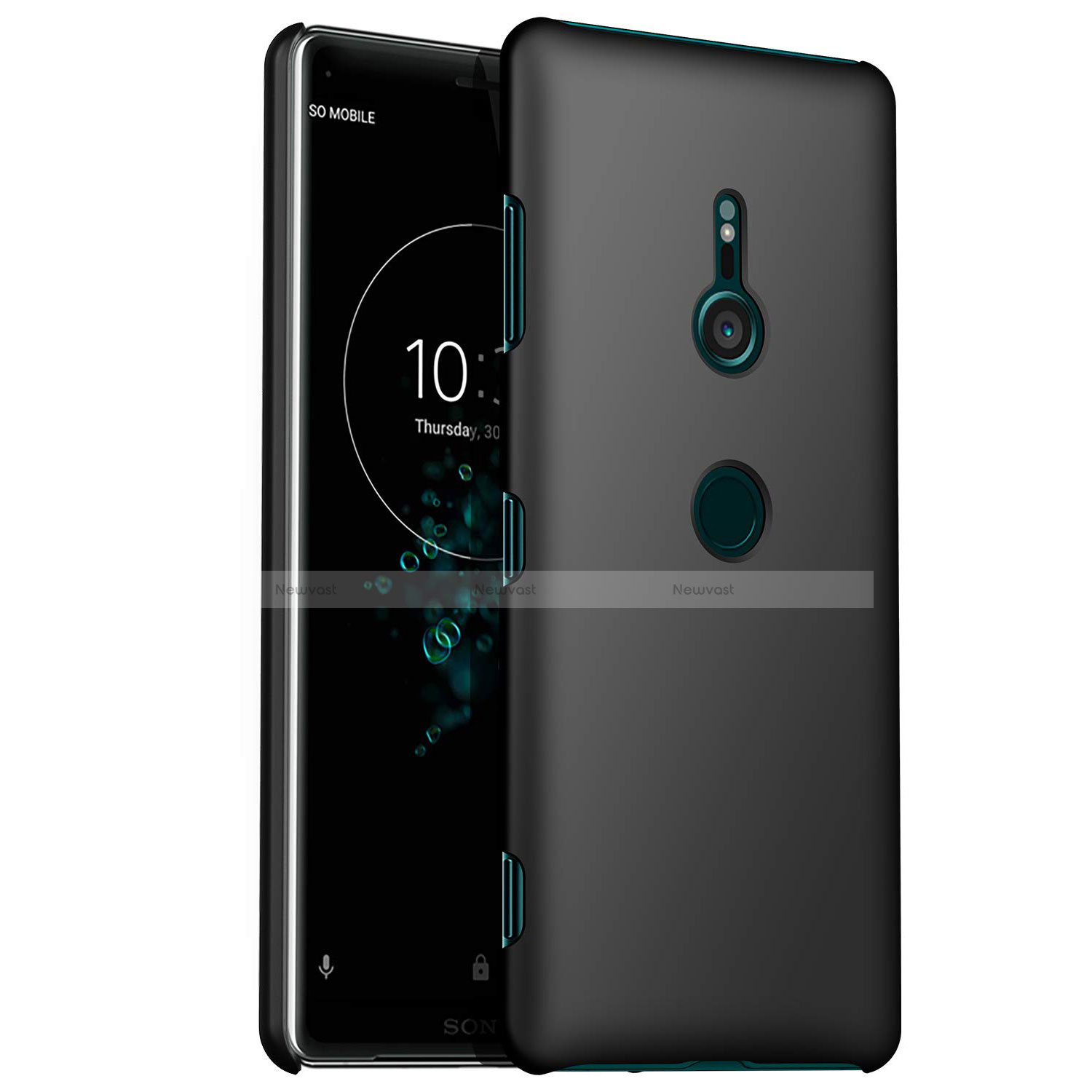 Hard Rigid Plastic Matte Finish Case Back Cover M01 for Sony Xperia XZ3 Black