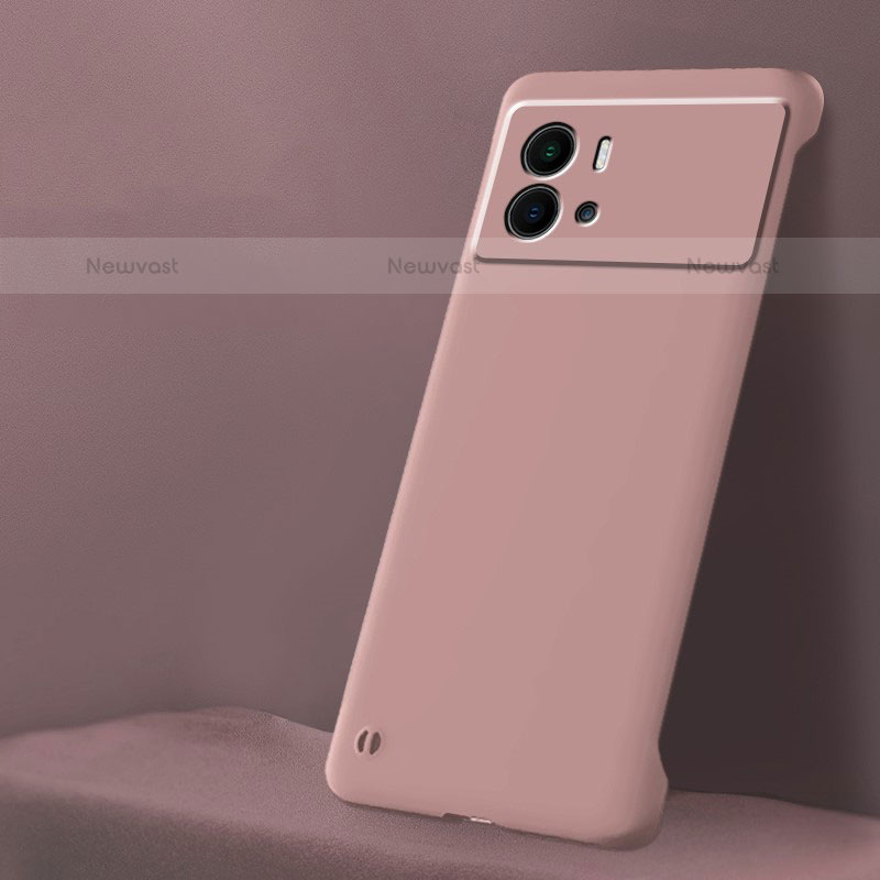 Hard Rigid Plastic Matte Finish Case Back Cover M01 for Vivo iQOO 9 5G Pink