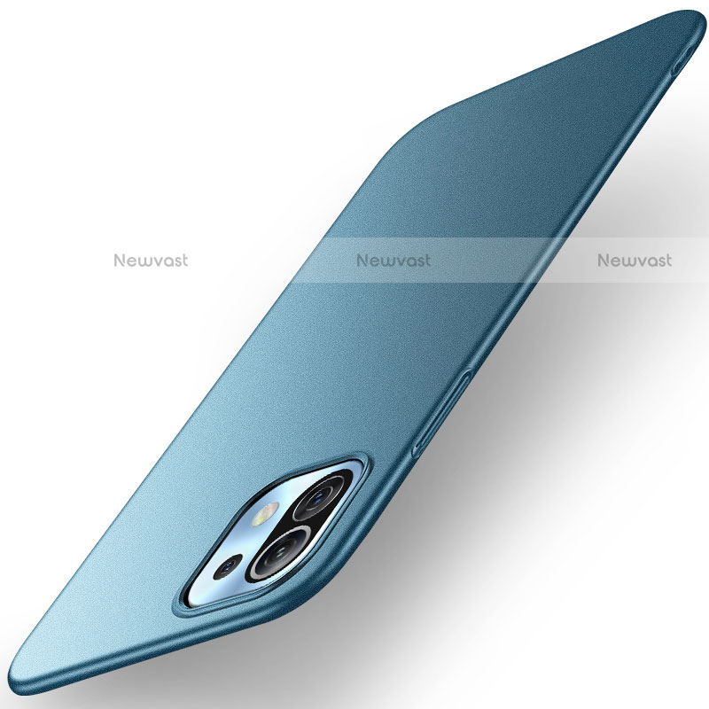 Hard Rigid Plastic Matte Finish Case Back Cover M01 for Xiaomi Mi 11 5G Blue