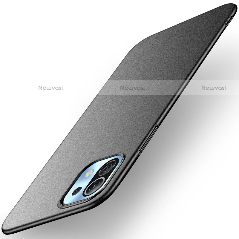 Hard Rigid Plastic Matte Finish Case Back Cover M01 for Xiaomi Mi 11 Lite 4G Black