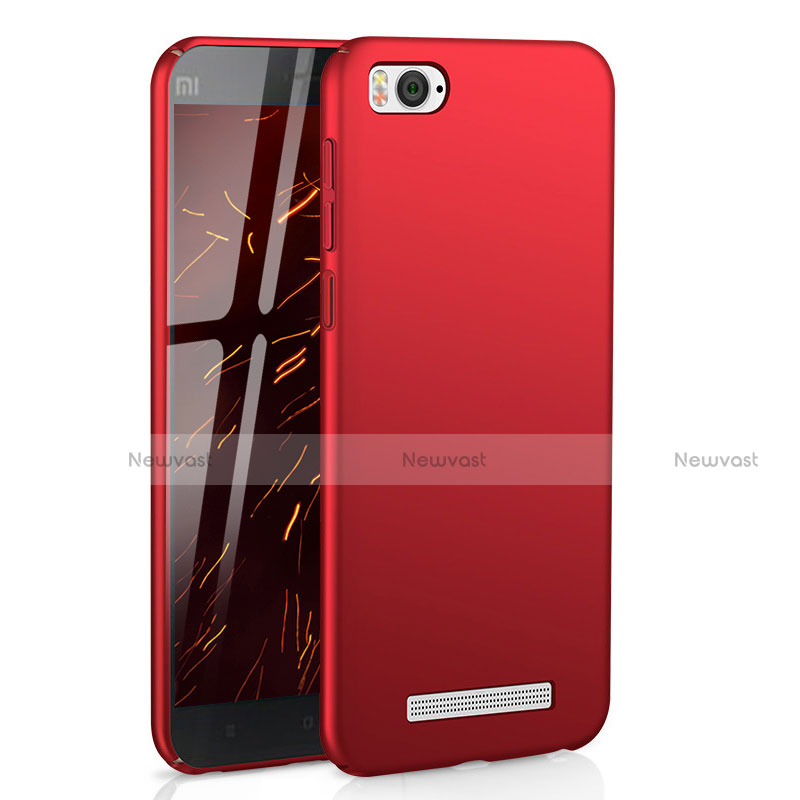 Hard Rigid Plastic Matte Finish Case Back Cover M01 for Xiaomi Mi 4i Red