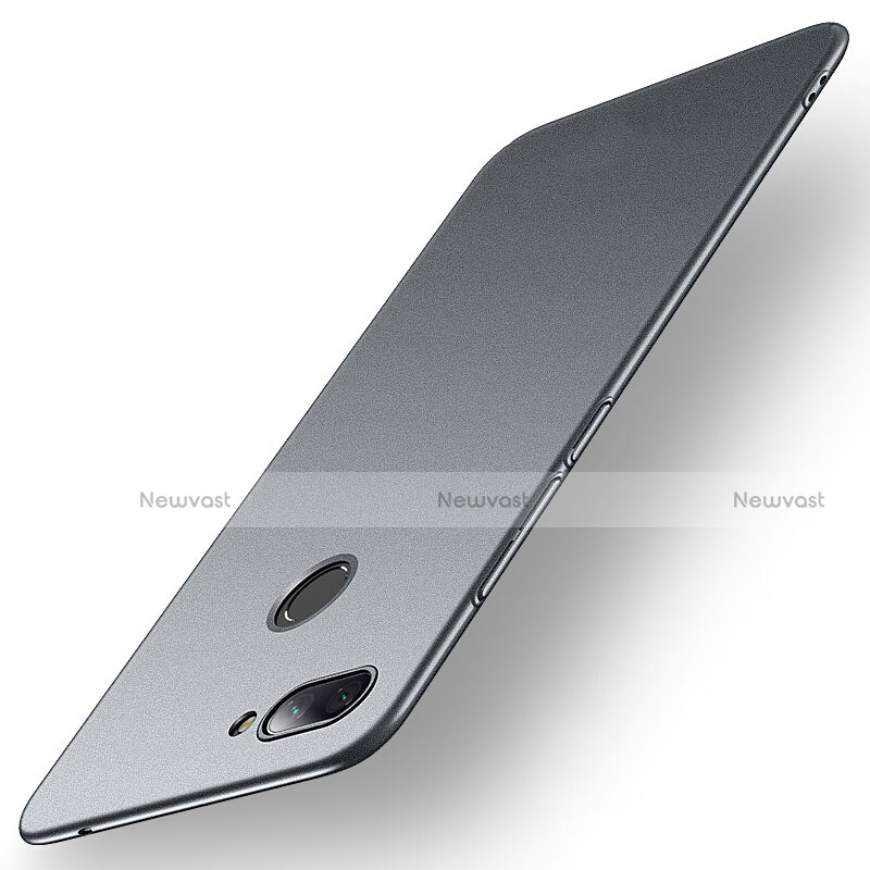 Hard Rigid Plastic Matte Finish Case Back Cover M01 for Xiaomi Mi 8 Lite Gray