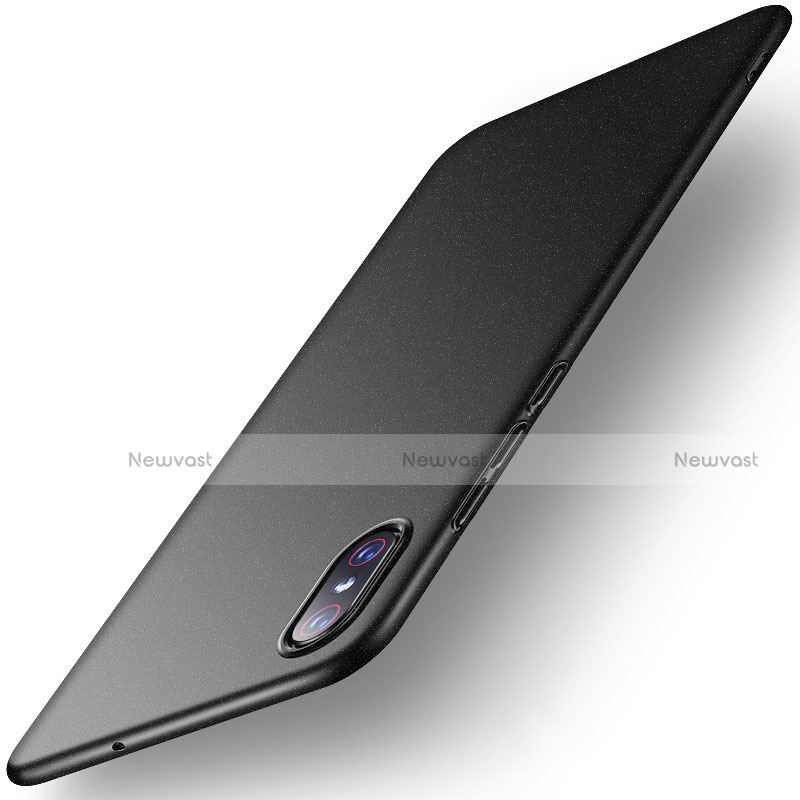 Hard Rigid Plastic Matte Finish Case Back Cover M01 for Xiaomi Mi 8 Pro Global Version Black