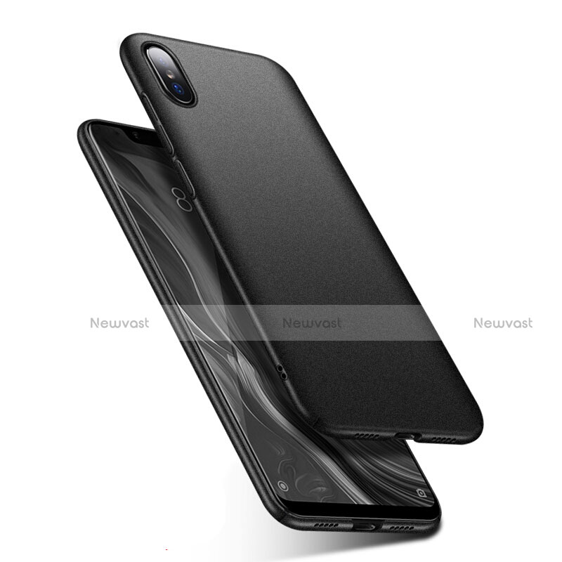 Hard Rigid Plastic Matte Finish Case Back Cover M01 for Xiaomi Mi 8 Screen Fingerprint Edition Black